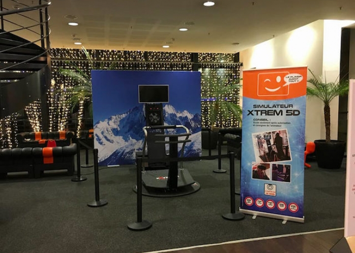 L'animation simulateur de saut à ski 