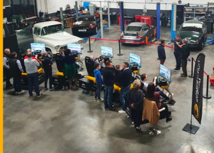 Testez les simulateurs de pilote de formule 1